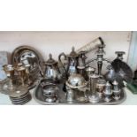 A selection of silver plate