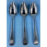 A set of 3 crested Old English pattern tablespoons Edinburgh 1811, 5.5oz