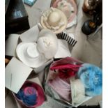 A collection of various John Lewis and other wedding hats