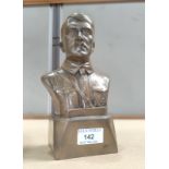 A resin bronzed bust of Adolf Hitler.