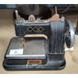 A mid 20th century Vulcan "Dumpy" sewing machine