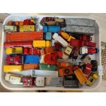 A selection of vintage miniature diecast vehicles, Corgi etc including 3 early plastic Lego vehicles