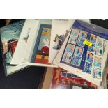 GB Channel Tunnel Gift Pack, various sheets of mint stamps (c. 100 1st class)
