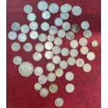 A selection of GB pre 1947 silver coins, 5.6oz