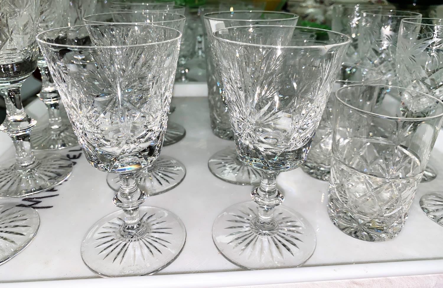 A selection of Edinburgh Crystal and other glasses: liqueurs; wines; tumblers; etc. - Image 2 of 3