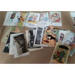 A collection of vintage humorous cards by TOM B Cynicus etc