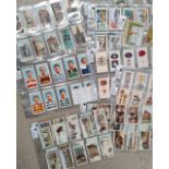 A selection of various parts etcs of cigarette cards including 1935 Rugby Internationals, Medals,