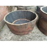 A half garden barrel 62cm