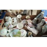 A selection of trinket ware and decorative china