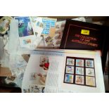 AUSTRALIA: collection of 1988 stamps, other stamps and ephemera.