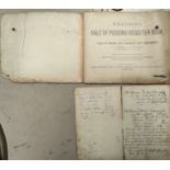 A 19th Century pharmacy receipt book, 29 LL and a poison register with entries starting 1904.