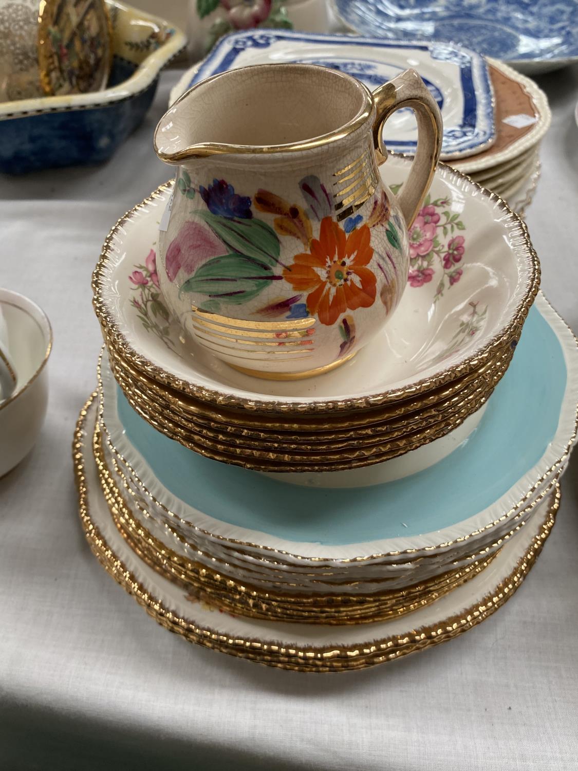 A 1930's "Mayfair" floral 19 piece part tea service and decorative plates, dishes etc - Image 2 of 2