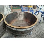 A half garden barrel 70cm