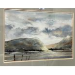 Alan Chapman: "Southern Derwentwater", watercolour, 35 x 51 cm, framed and glazed; another