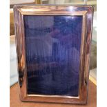 A hall marked silver picture frame