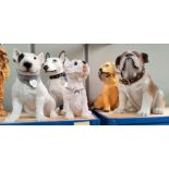 A collection of dog figures