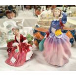 Two Royal Doulton figures 'Blithe Morning', HN 2021 & 'Lydia', HN 1908