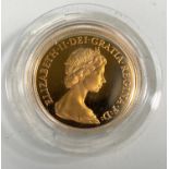 A 1980 proof sovereign, boxed