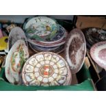 A selection of collectable plates, decorative and limited edition