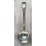 An Old English pattern silver soup ladle, Sheffield 1909