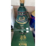 Three Bells Fine Old Scotch Whiskey decanters boxed with contents, Christmas 1992 x 2 and 1993