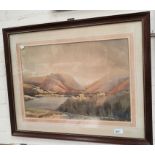 John Birney: Grasmere (September) From Loughrigg, watercolour of a Lake District Scene, 35 x 52cm,