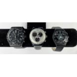 Three Swatch Swiss Chronograph watches