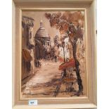 John Bampfield: Sacré-C?ur, oil on canvas, signed, 40 x 29 cm, framed