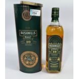 A boxed bottle of Bushmills "400th Anniversary" 10 year aged Irish malt whiskey.