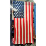 An American flag, 166 x 89cm