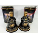 Two Bells Fine Old Scotch Whiskey decanters boxed with contents, 12 year old year of the Sheep