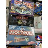 A limited Collector's edition of Star Wars Monopoly game originally sealed and boxed, a Thunderbirds