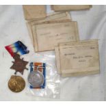 A WWI 1915 Star trio of medal to M2 - 081790 Pte J. Cooper A.S.C. with boxes