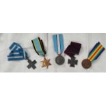 A copy VC, a United Nations Peace Medal, 2 Italian medals, a copy Air Crew Europe Star