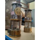 2 Miner's safety lamps by the "Protector" Light Co Eccles