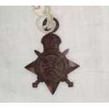 A WWI 1914 Star medal to 12145 Pte J. GILLON 2/R.Scotts K.I.A. 16th November 1914