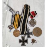 A German Iron Cross and five others items