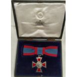 A Royal Red Cross 2nd class, with ribbon, original Garrard box