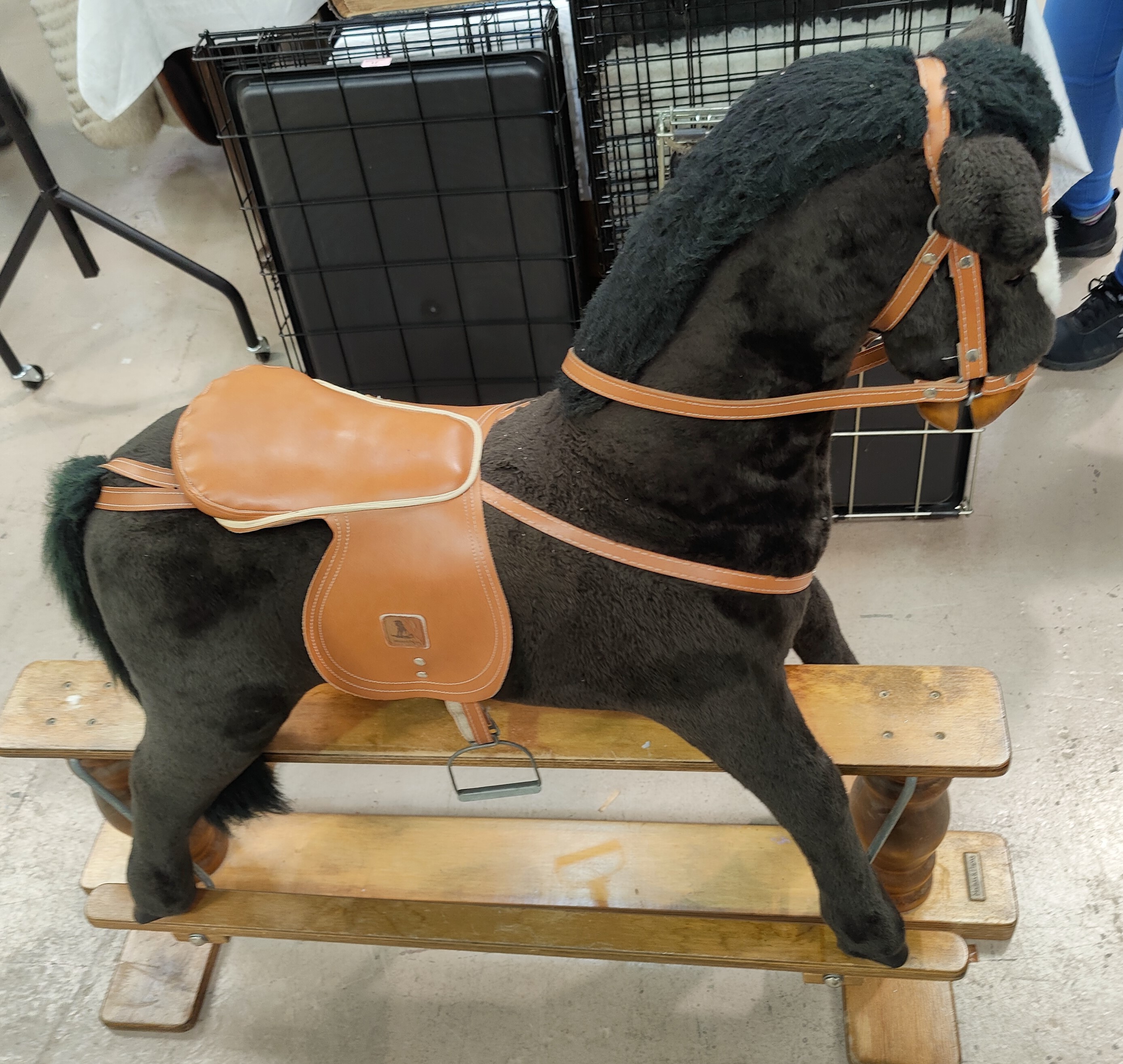 A modern Mommas and Pappas rocking horse