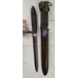 A US M8.A.1 Bayonet and Scabbard, blade 23cm