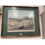 Tom Dodson: limited edition print, Blackpool Pier, signed in pencil, 38 x 45 cm, framed