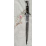 A UK 1888 pattern Bayonet; blade 30cm.