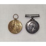 A WWI pair of medals to 318696 Bmbr A.H.G.Wood. R.A