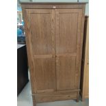 A modern medium oak double wardrobe by Corndell Nimbus