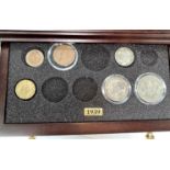 GB coin sets 1939-1945 in cabinet (not complete)
