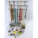 A selection of costume jewellery