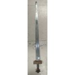 A 19th century Mid Eastern/Sudanese sword (no scabbard), overall length of sword 98cm