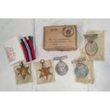 A GVI Territorial Efficiency medal to 2085861 SJT.A.C. GARDNER R.A. and a group of 4 WWII medals