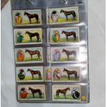 An album of 6 sets of horse racing related cigarette cards (5 Ogdens)