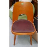 A mid 20th century light wood Ligna chair